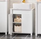 Badkamerkast Onder Wastafel – MDF Kast met 2 Deuren en Opber, Huis en Inrichting, Badkamer | Badkamermeubels, Verzenden, Nieuw