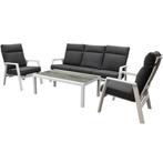 Vegas stoel bank loungeset 4 delig wit verstelbaar, Tuin en Terras, Tuinsets en Loungesets, Ophalen of Verzenden, Nieuw, Aluminium