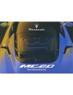 2021 MASERATI MC20 INSTRUCTIEBOEKJE DUITS, Auto diversen, Handleidingen en Instructieboekjes