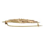 Antiek gouden broche; Filigrain, Sieraden, Tassen en Uiterlijk, Broches, Ophalen of Verzenden, Gebruikt, Overige kleuren, Goud