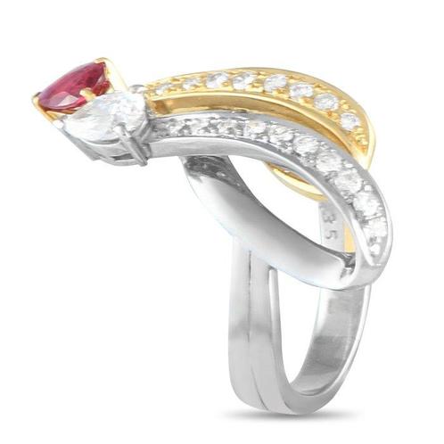 Tasaki - Ring - 18 karaat Geel goud, Platina, Platina en 18K, Sieraden, Tassen en Uiterlijk, Ringen