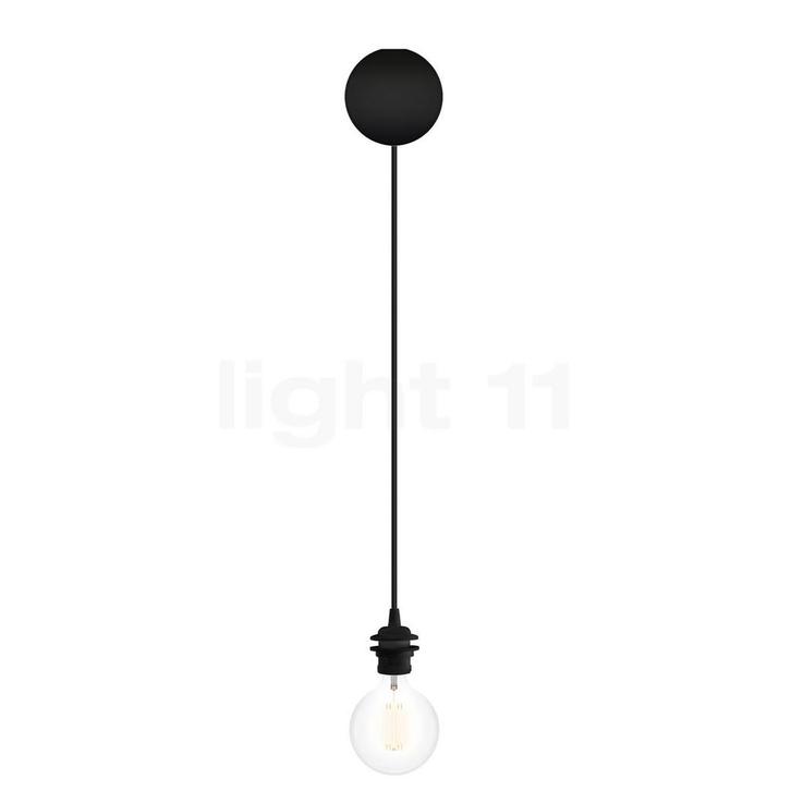 Umage Cannonball Hanglamp 1-licht, zwart - met globe lichtbr, Huis en Inrichting, Lampen | Hanglampen, Nieuw, Verzenden