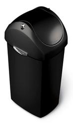 Simplehuman afvalbak Swing Lid 60 liter zwart, Huis en Inrichting, Verzenden