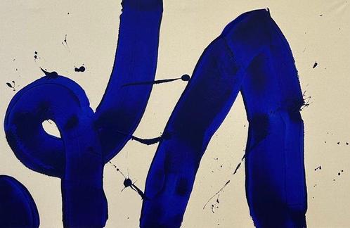 Stefanie Raus - Verschlungen blau II 785 XXL, Antiek en Kunst, Kunst | Schilderijen | Modern