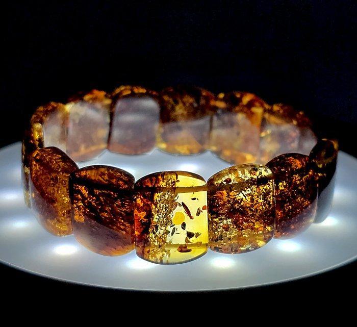 A+++ Baltic Amber Armband – Honingkleur – Fossiele Inclusie, Antiek en Kunst, Curiosa en Brocante