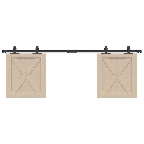 vidaXL Ophangset voor schuifdeur 152 cm koolstofstaal, Doe-het-zelf en Verbouw, Overige Doe-het-zelf en Verbouw, Nieuw, Verzenden