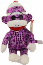 Ty Beanies Sock Monkey Aap Paars 15 cm, Kinderen en Baby's, Speelgoed | Knuffels en Pluche, Ophalen of Verzenden, Nieuw