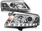 Koplampen Audi A6 4F 04-07 Devil Eyes real DRL LED Chroom, Ophalen of Verzenden, Nieuw