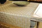 San Leucio 1789 - RUNNER EVO Gisella grigioperla oro 160x55, Antiek en Kunst, Antiek | Kleden en Textiel
