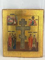 Icoon - Kruisiging van Christus, Panteleimon, Stavrotek icon