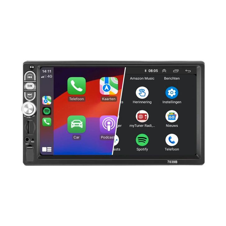 1 Din Autoradio  Apple CarPlay | Android Auto, Auto diversen, Autoradio's, Ophalen of Verzenden