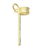 Gouden korfbal standaard ketting hanger, Sieraden, Tassen en Uiterlijk, Verzenden, Nieuw