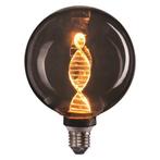 LED Filament Smoked lamp Globe 125mm 4 Watt Dimbaar 1800K, Ophalen of Verzenden, Nieuw