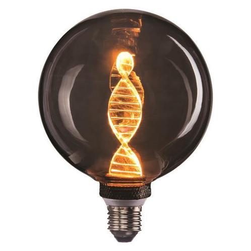 LED Filament Smoked lamp Globe 125mm 4 Watt Dimbaar 1800K, Huis en Inrichting, Lampen | Losse lampen, Ophalen of Verzenden
