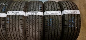 4x 205-55-16 Semperit Zomer 6.4+8mm €40+€50 PST 205 55 16 beschikbaar voor biedingen