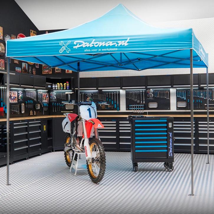 Datona Paddock tent voor race- en crossmotoren - 300 x 300, Motoren, Onderdelen | Merk-onafhankelijk, Nieuw, Ophalen of Verzenden