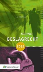 9789013150513 Memo beslagrecht 2019 | Tweedehands, Verzenden, Zo goed als nieuw, H.G. Punt