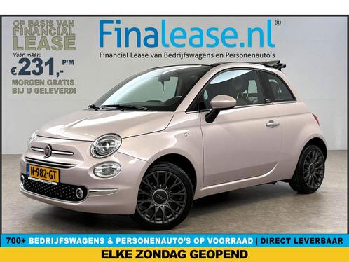 Fiat 500C 1.2 Lounge Cabriolet Clima Cruise Carplay €231pm, Auto's, Fiat, Lease, Handgeschakeld, Cabriolet, Benzine, Overige kleuren