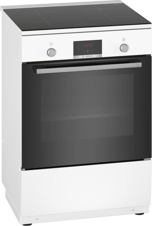 Bosch HLN39A020 inductie fornuis - wit - 60 cm breed, Witgoed en Apparatuur, Fornuizen, 60 cm of meer, Vrijstaand, 4 kookzones