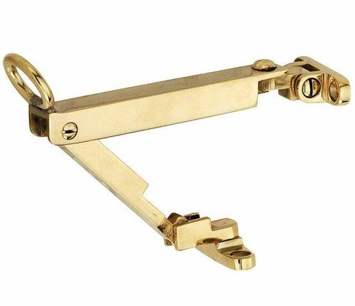 Combi uitzetter wegdraaibaar 215mm messing ongelakt, Doe-het-zelf en Verbouw, Hang- en Sluitwerk, Nieuw, Ophalen of Verzenden