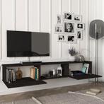 [en.casa] Tv-meubel Paltamo zwevend 180x31x29,5 cm eiken zwa, Huis en Inrichting, Kasten | Ladekasten, Nieuw, Verzenden