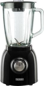 2dekans | Bourgini Nostalgische Blender Zwart 1.5L - Glazen, Ophalen of Verzenden, Zo goed als nieuw