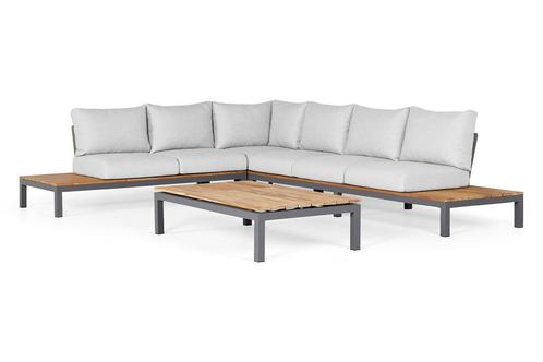 Suns Memphis loungeset 6-zits soft grey links (zonder tafel), Tuin en Terras, Tuinsets en Loungesets, Ophalen of Verzenden