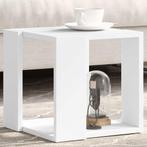 vidaXL Salontafel 32x32x30 cm bewerkt hout wit, Huis en Inrichting, Tafels | Salontafels, Verzenden, Nieuw, Overige houtsoorten