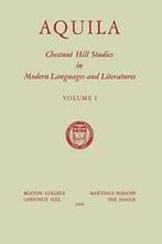 Aquila : Chestnut Hill Studies in Modern Langua. Cartier,, Boeken, Cartier, N.R., Zo goed als nieuw, Verzenden