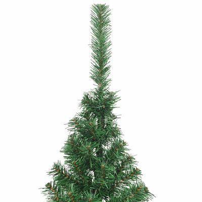 VidaXL kunstkerstboom, groen PVC, 210 cm hoog, half, Diversen, Overige Diversen, Ophalen