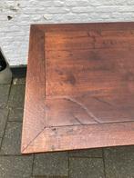 stoere antiek eiken tafel uit rond 1800, 84 x 163 cm, 75Hoog
