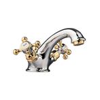 Wastafelmengkraan Sapho Antea 2-knop Uitloop 6.5 cm Chroom /, Ophalen of Verzenden, Nieuw