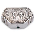 Snuifdoos - .925 zilver, Antiek en Kunst