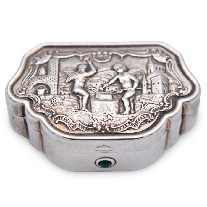 Snuifdoos - .925 zilver, Antiek en Kunst, Antiek | Goud en Zilver
