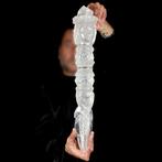 Himalaya Natuurlijke Kwartsbeeld - Heilige Vajra. - Hoogte:, Verzamelen