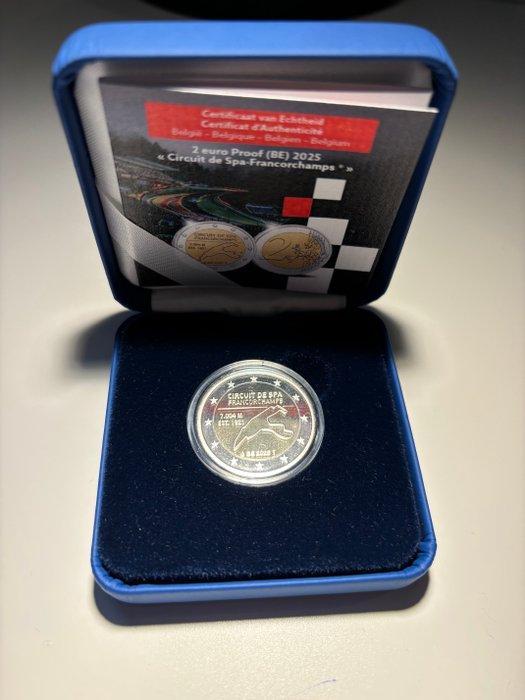 België. 2 Euro 2025 Circuit de Spa Francorchamps Proof, Postzegels en Munten, Munten | Europa | Euromunten