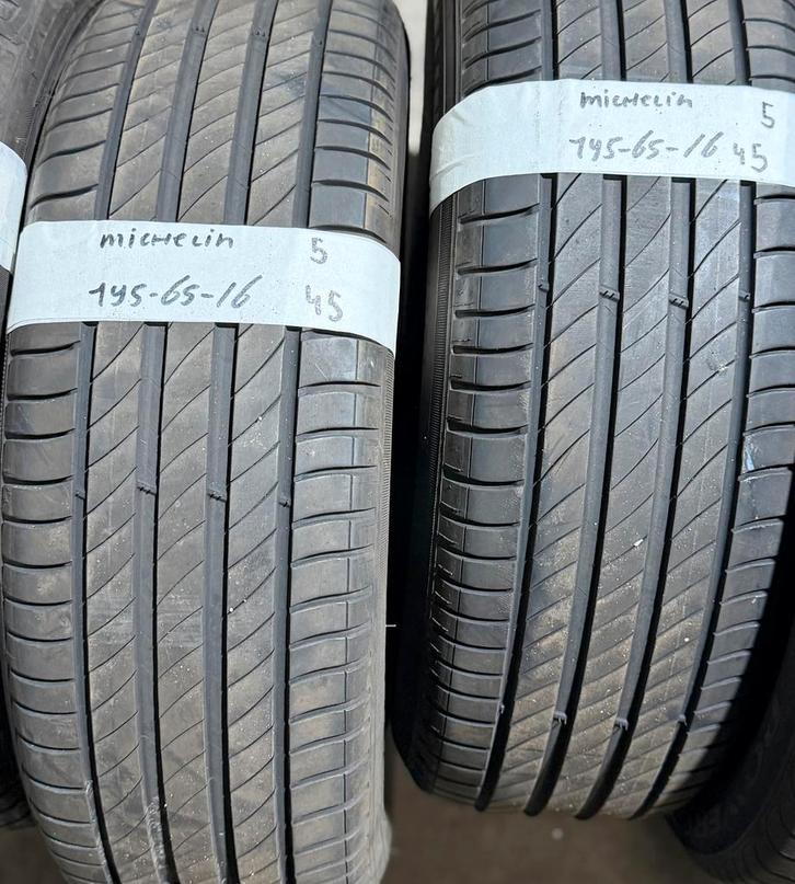 2x195-65-16 Michelin Zomer 2x5m €45 Per Band 195 65 16, Auto-onderdelen, Banden en Velgen, 16 inch, Zomerbanden, 195 mm, Personenwagen