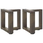 vidaXL Salontafelpoten 2 st T-vormig 30x25x(30-31) cm staal, Verzenden, Nieuw