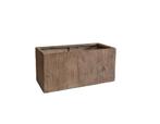 Plantenbak Fiberclay 79x39x39 cm Houtstructuur, Verzenden, Nieuw