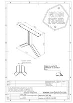 Stalen onderstel tafel - Split leg - Nordstahl, Nieuw, Verzenden