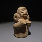 Maya Terracotta Aapfiguur. ca. 600 - 900 n.Chr. Hoogte 5,3