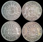 Portugees Mozambique. 20 Escudos 1952 Silver 4 coins (Zonder, Postzegels en Munten