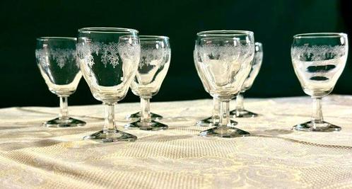 Drankservies voor 6 (12) - Kristal - 2 flessen Boheemse, Antiek en Kunst, Antiek | Glas en Kristal