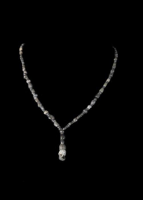 Oud-Romeins Black Glass Kralenketting (Zonder Minimumprijs), Antiek en Kunst, Antiek | Overige Antiek