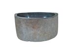 Natuurstenen Waskom Riviersteen 37 x 29 x 16 cm, Doe-het-zelf en Verbouw, Sanitair, Verzenden, Nieuw