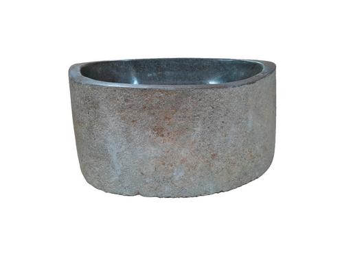 Natuurstenen Waskom Riviersteen 37 x 29 x 16 cm, Doe-het-zelf en Verbouw, Sanitair, Nieuw, Verzenden