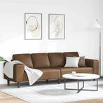 vidaXL Bankstel Bruin Faux suede leer, Huis en Inrichting, Banken | Bankstellen, Verzenden, Nieuw, Leer