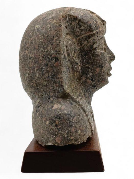 Replica van een oude Egyptenaar Steen Bust - 21.5 cm, Antiek en Kunst, Antiek | Overige Antiek