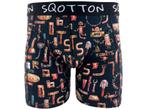 Boxershort - SQOTTON® - Robots - Zwart, Verzenden