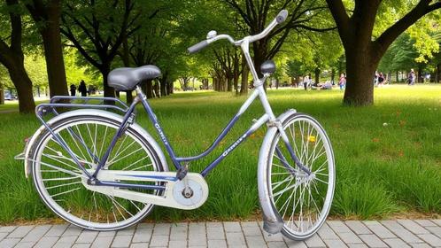 Gazelle Primeur KT Remnaaf Zilver / Blauw Dames, Fietsen en Brommers, Fietsen | Dames | Damesfietsen, Gebruikt, Overige merken